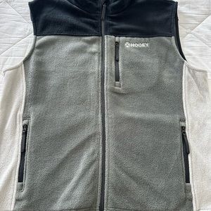Mens Hooey XL Vest Grey and Black Fleece
